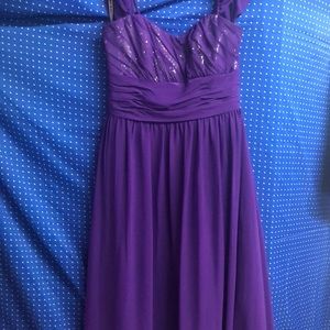 Alfred Angelo gown purple long floor length sz 8